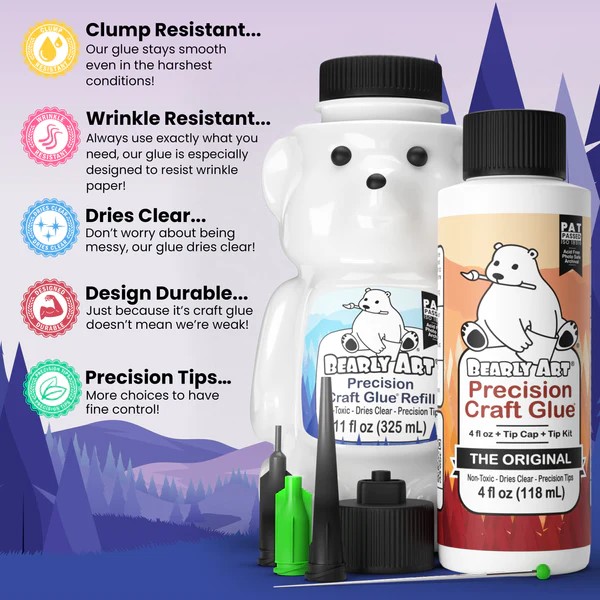 BEARLY ART PRECISION CRAFT GLUE THE BUNDLE