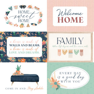 Carta Bella At Home 12X12 6X4 Journaling Cards