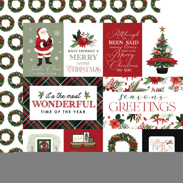 Carta Bella A Wonderful Christmas 12X12 Multi Journaling Cards