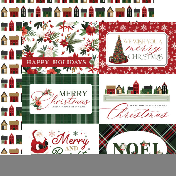 Carta Bella A Wonderful Christmas 12X12 6X4 Journaling Cards