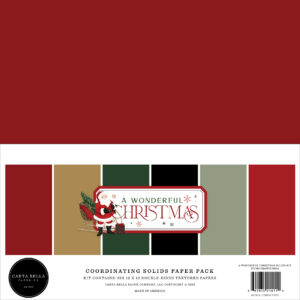 Carta Bella A Wonderful Christmas Solids Kit