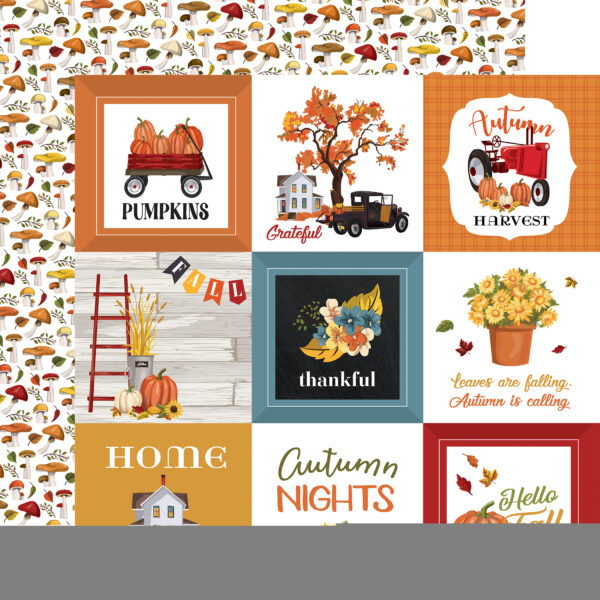 Carta Bella Fall Fun 12X12 4X4 Journaling Cards