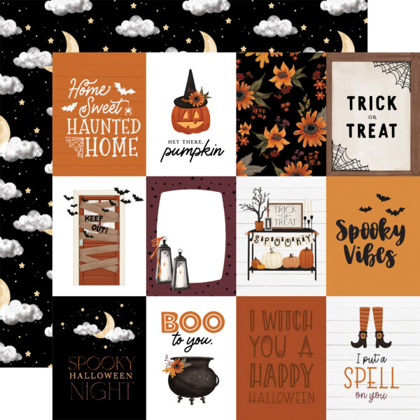 Carta Bella Halloween 12X12 3X4 Journaling Cards