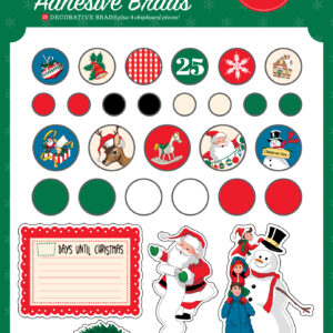 Carta Bella Season's Greetings Adhesive Brads