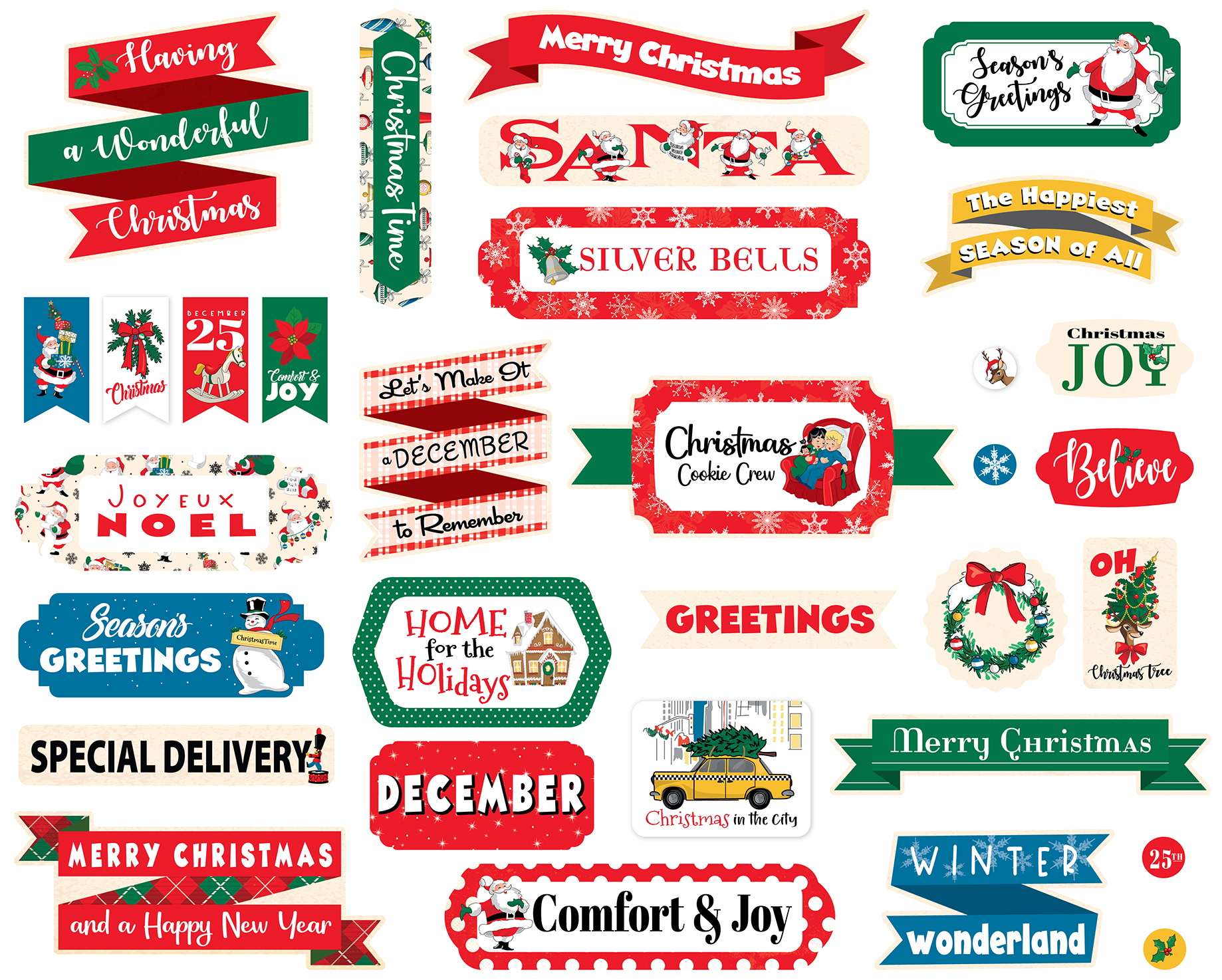 Carta Bella Season’s Greetings Titles & Phrases