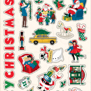 Carta Bella Season's Greetings Puffy Stickers