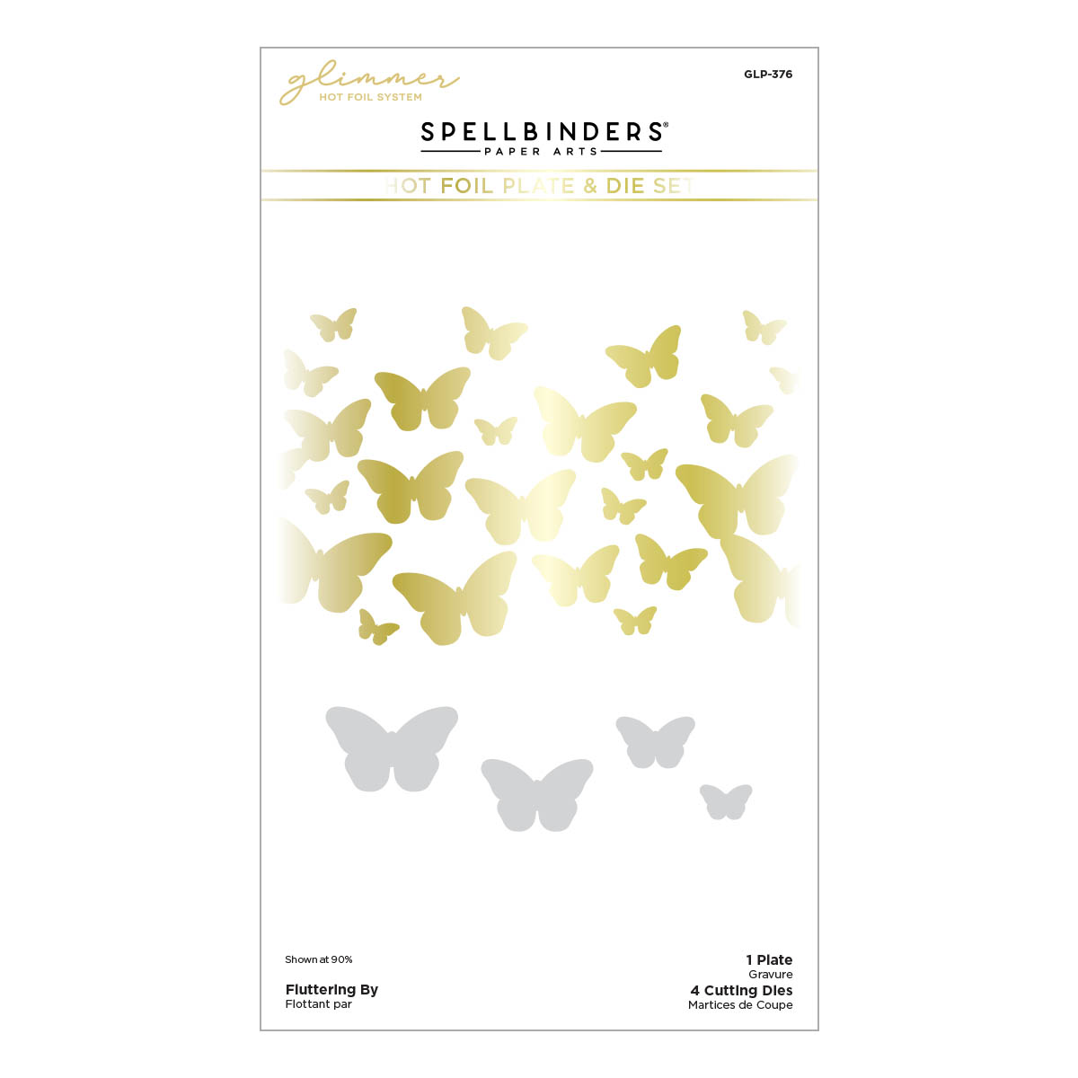 Spellbinders Foil Plate & Die Fluttering By