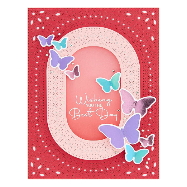 Spellbinders Foil Plate & Die Fluttering By