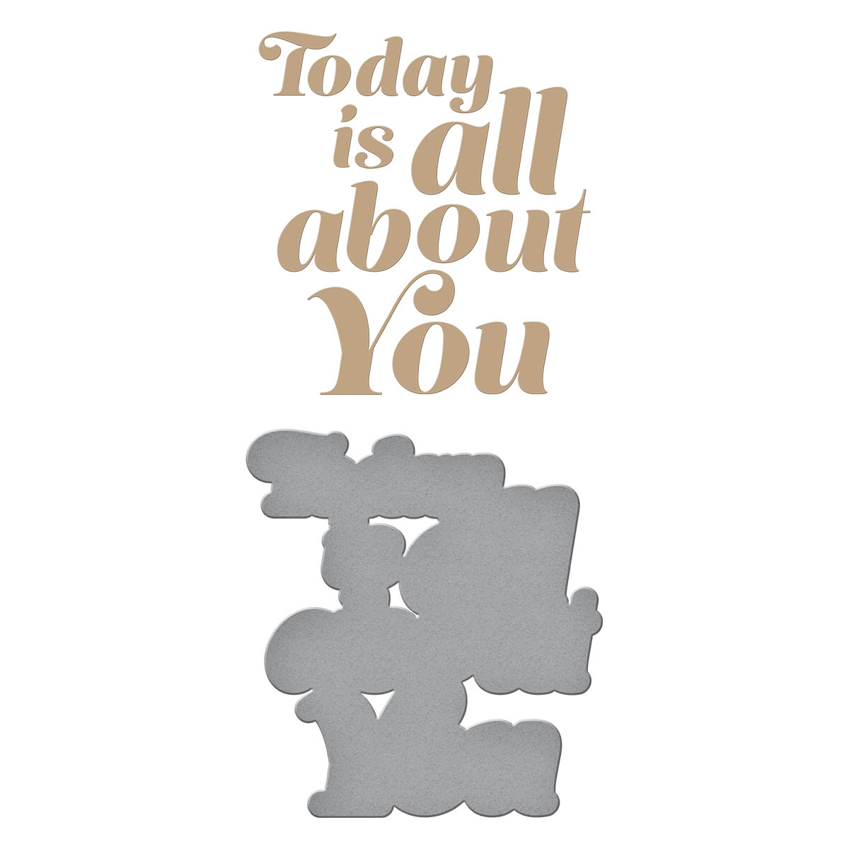 Spellbinders Foil Plate Glimmering All About You