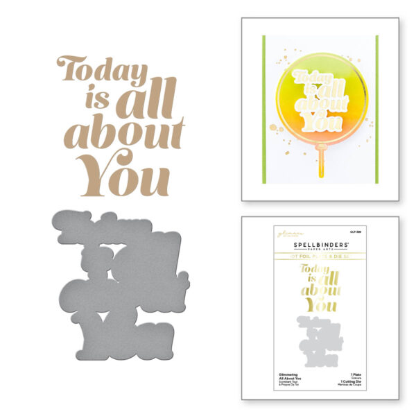 Spellbinders Foil Plate Glimmering All About You