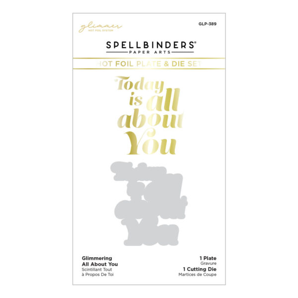 Spellbinders Foil Plate Glimmering All About You