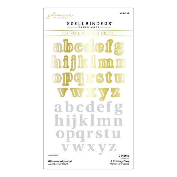 Spellbinders Foil Plate Glimmer Alphabet