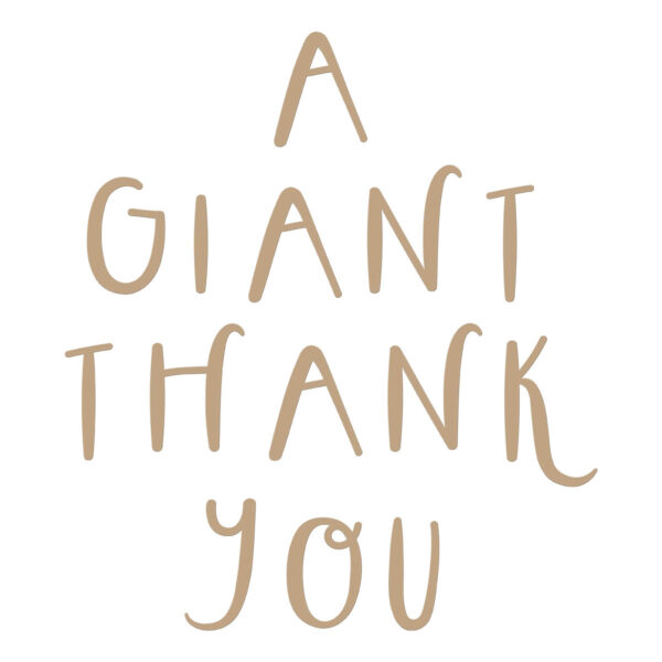 Spellbinders Foil Plate A Giant Thank You