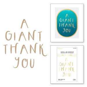 Spellbinders Foil Plate A Giant Thank You