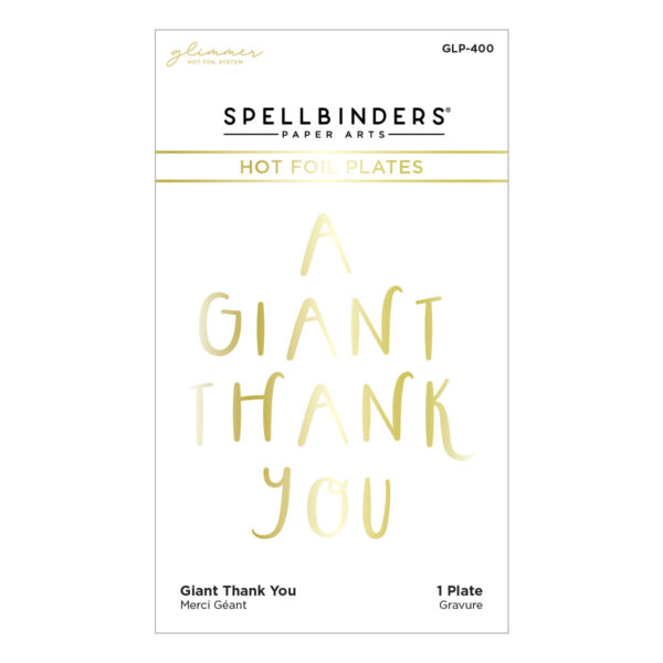 Spellbinders Foil Plate A Giant Thank You