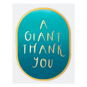 Spellbinders Foil Plate A Giant Thank You