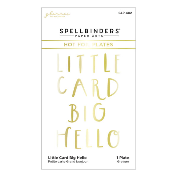 Spellbinders Foil Plate Little Card Big Hug