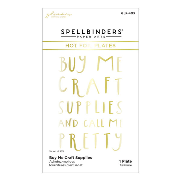 Spellbinders Foil Plate Buy Me Craft Supplies