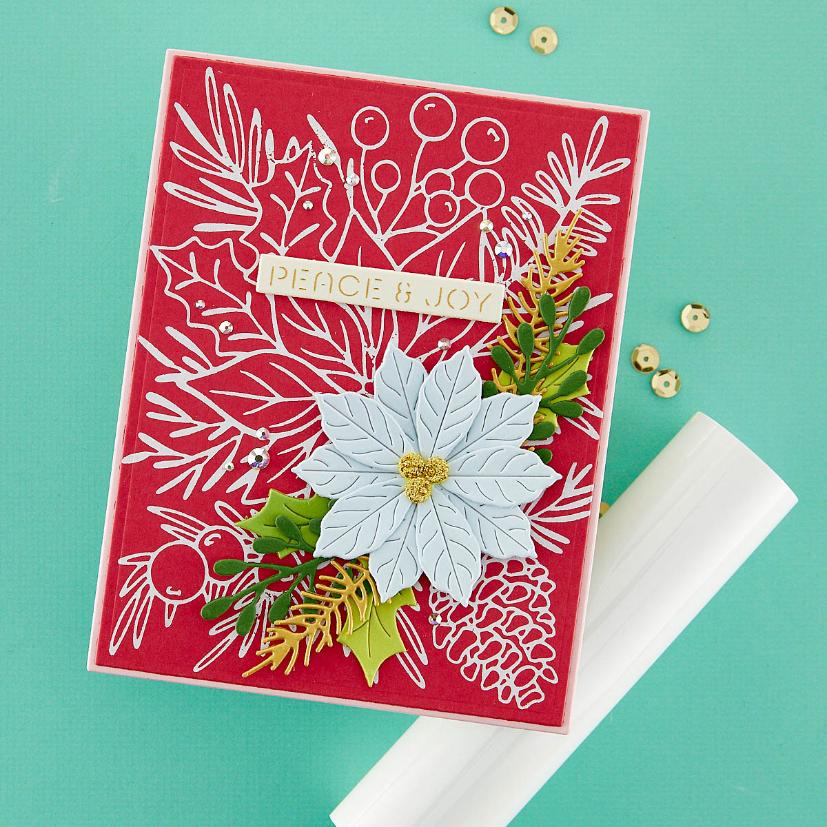 Spellbinders Foil Plate Full Bloom Poin