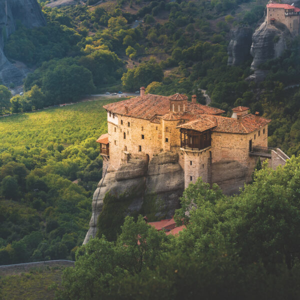 Reminisce Greece 12X12 Meteora Monastery