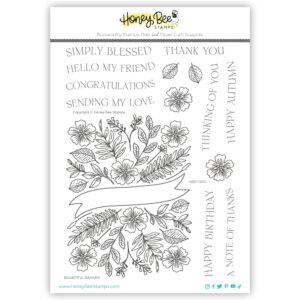 Honey Bee Bountiful Banner 6X8 Stamp Set