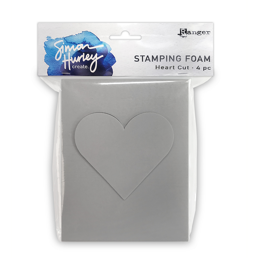 Ranger Simon Hurley Stamping Foam Heart Cut