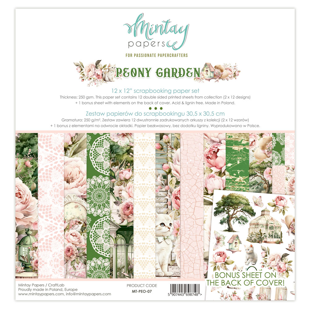 Mintay Peony Garden Collection Kit