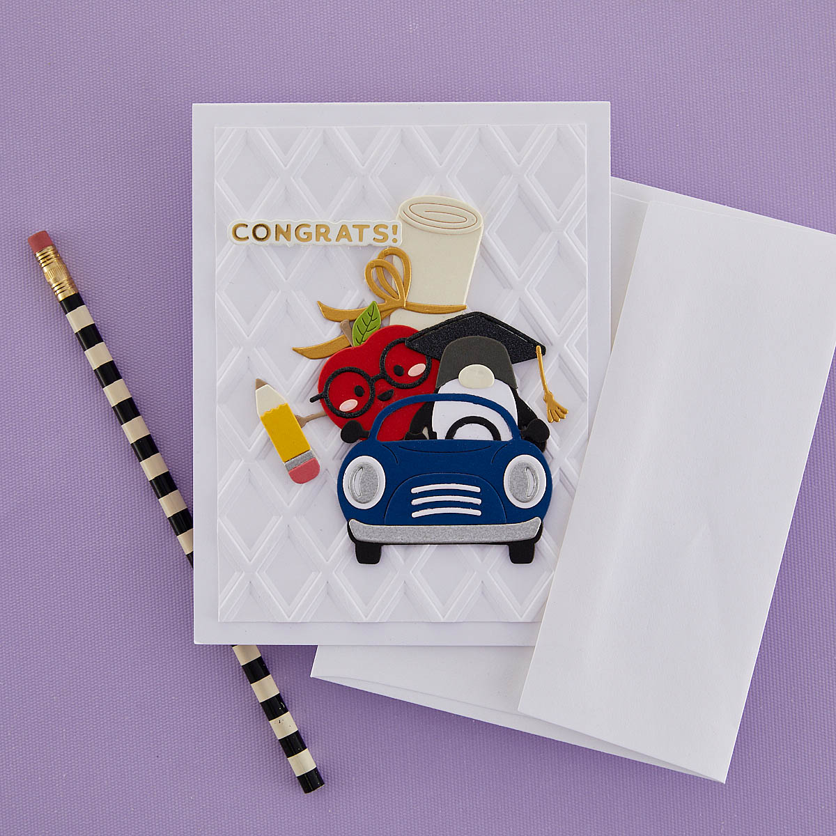 Spellbinders Die Gnome Drive Graduation