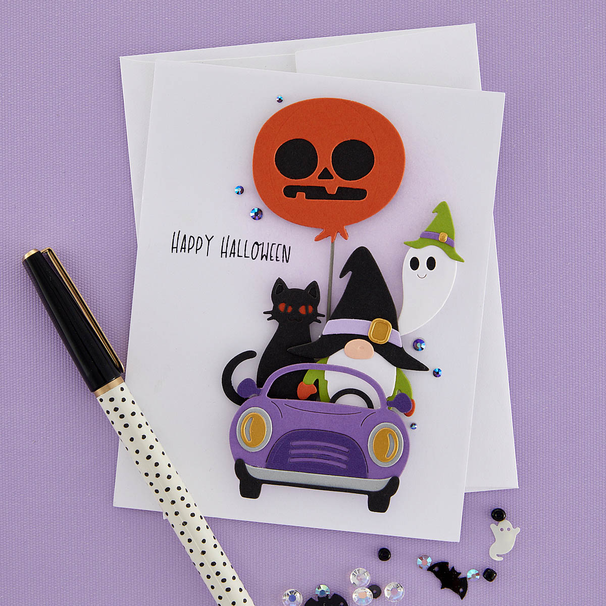 Spellbinders Die Gnome Drive Halloween