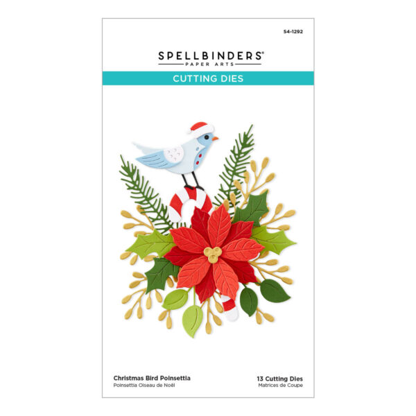 Spellbinders Die Christmas Bird Poinsett