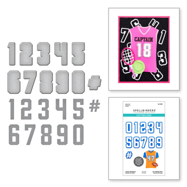 Spellbinders Die Jersey Numbers