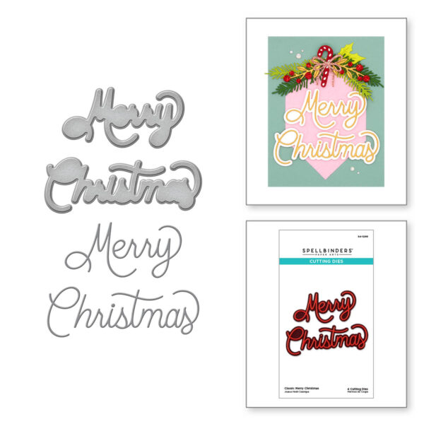 Spellbinders Die Classic Merry Christmas