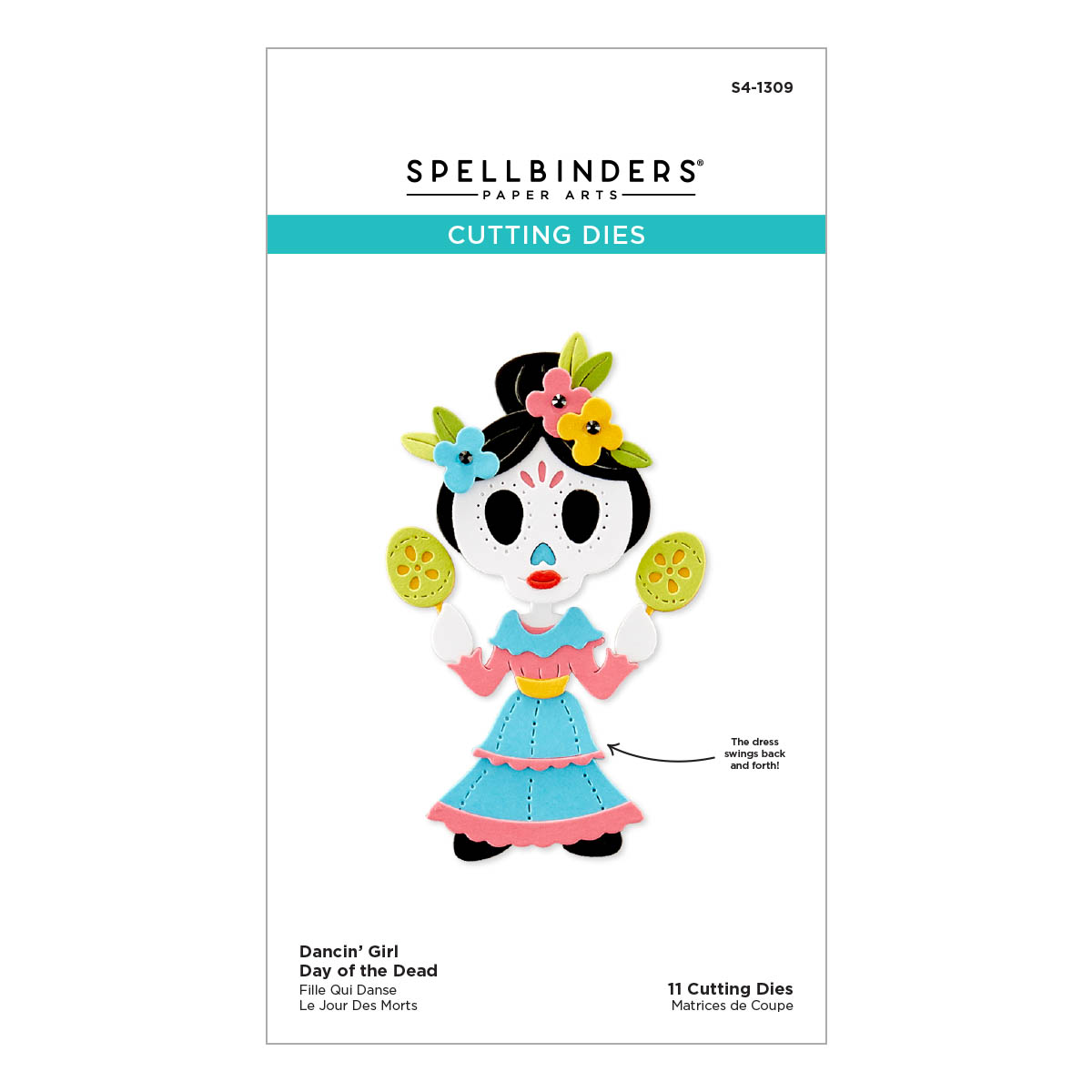 Spellbinders Die Dancin’ Girl Day of the Dead