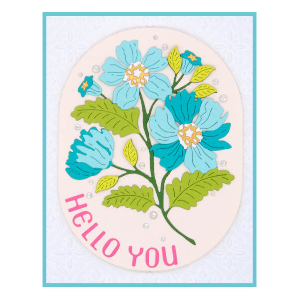 Spellbinders Die Stylish Oval Hello You