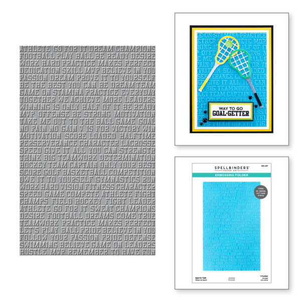 Spellbinders Embossing Folder Sports Talk