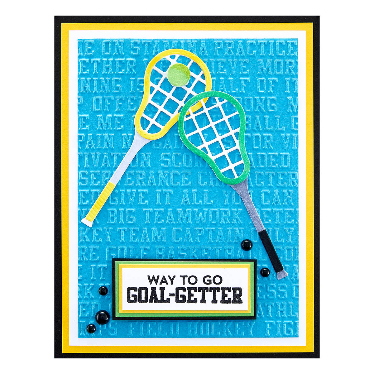 Spellbinders Embossing Folder Sports Talk