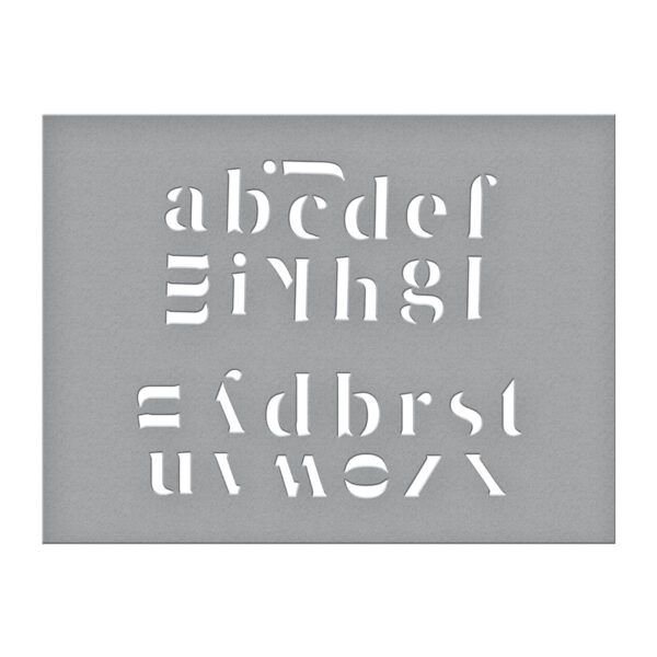 Spellbinders Stencil Glimmer Alphabet