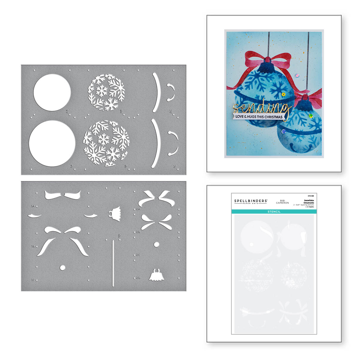 Spellbinders Stencil Snowflake Ornament