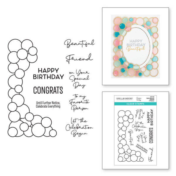 Spellbinders Stamp Patry Balloon Garland