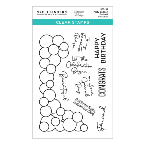 Spellbinders Stamp Patry Balloon Garland