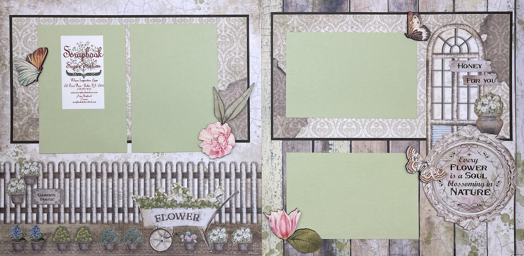 Stamperia Romantic Garden House Triple Layout Kit