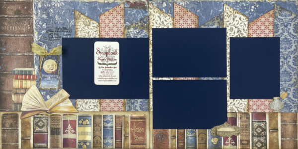 Stamperia Vintage Library Quad Layout Kit