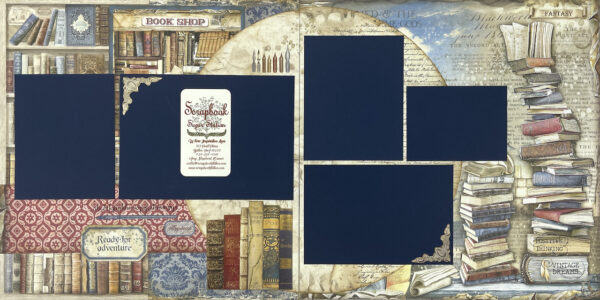 Stamperia Vintage Library Quad Layout Kit