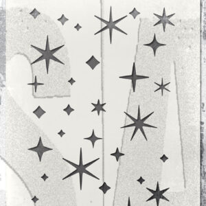 Art Gone Wild Tim Holtz Stencil Twinkle Layering