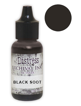 Ranger Tim Holtz Archival Distress Reinker Black Soot