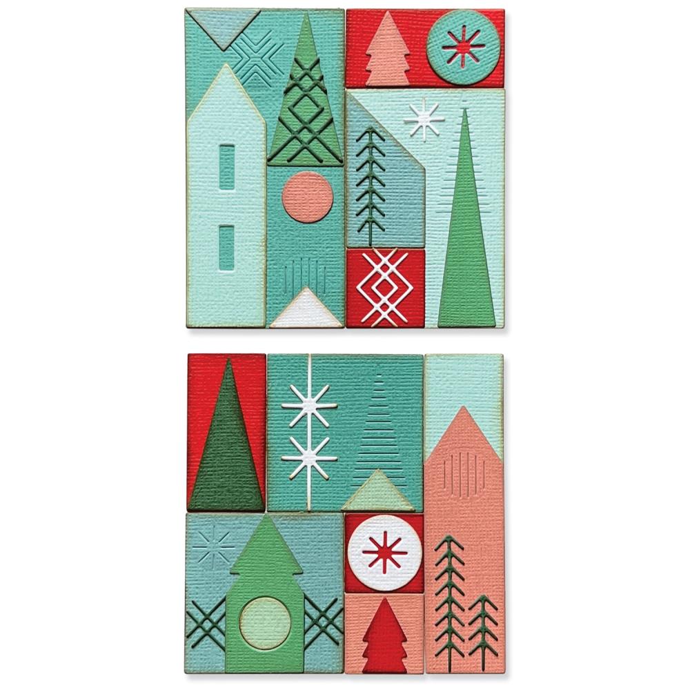 SIZZIX TIM HOLTZ DIE HOLIDAY BLOCKS