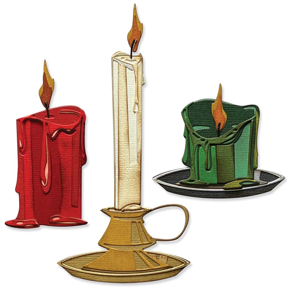 SIZZIX TIM HOLTZ DIE CANDLE SHOP COLORIZE