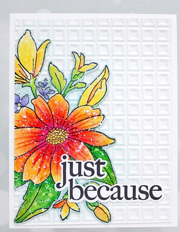 MEMORY BOX STAMP GRACIOUS FLORAL 3D EMBOSSING FOLDER & DIE