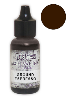 Ranger Tim Holtz Archival Distress Reinker Ground Espresso