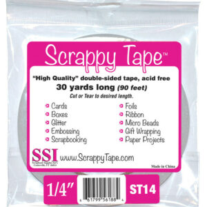 SCRAPBOOK SUPPLIES IINTERNATIONAL SCRAPPY TAPE 1/4" X 30 YARDS